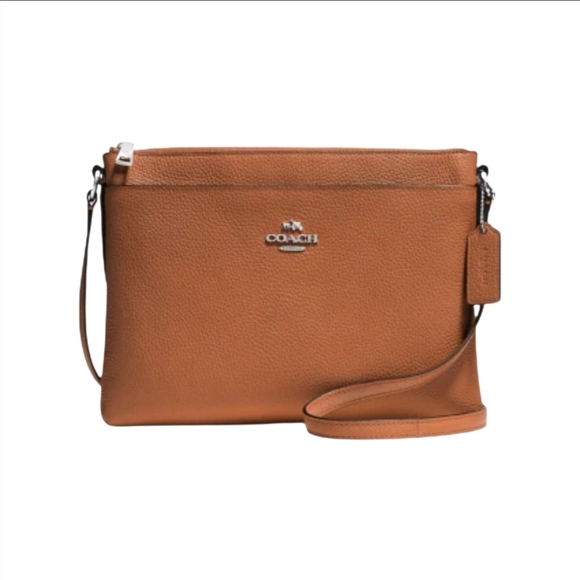 Coach Journal Crossbody In Pebble Leather Like New! - Picture 1 of 10